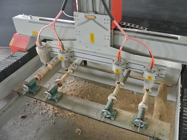 經濟實惠的3D數控雕刻機帶有多個第四旋轉軸