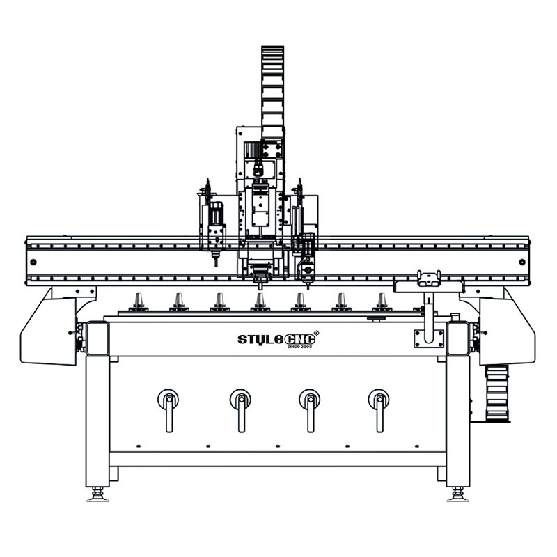 帶自動換刀裝置的數控雕刻機 帶自動換刀裝置的數控雕刻機