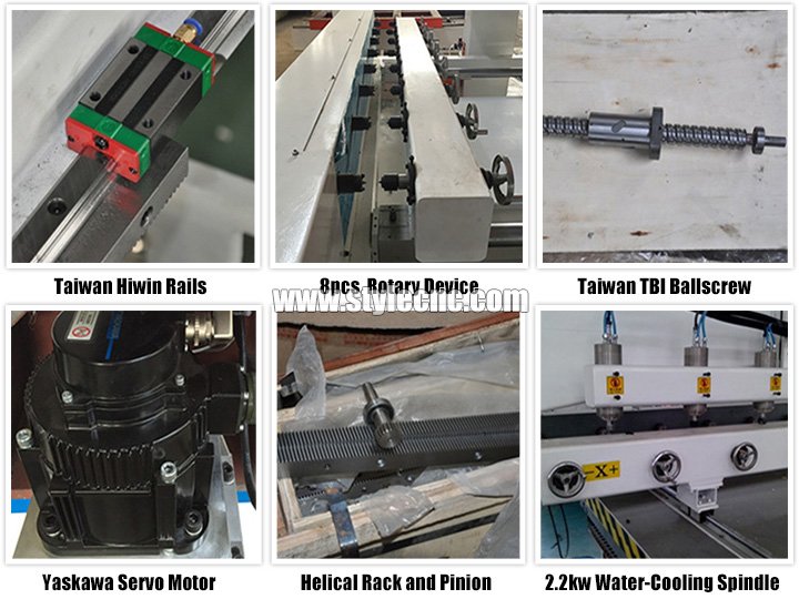 四軸旋轉(zhuǎn) 8 頭數(shù)控雕刻機(jī)的特點(diǎn) 四軸旋轉(zhuǎn) 8 頭數(shù)控雕刻機(jī)的特點(diǎn)