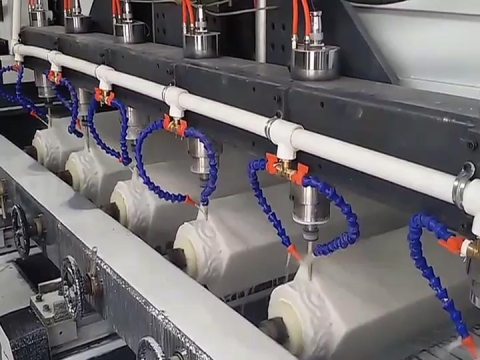 多頭3D數控大理石柱雕刻機 多頭3D數控大理石柱雕刻機