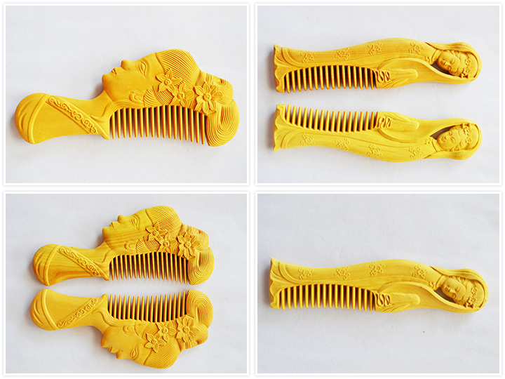 中國黃楊木工藝品數控木梳雕刻機 中國黃楊木工藝品數控木梳雕刻機