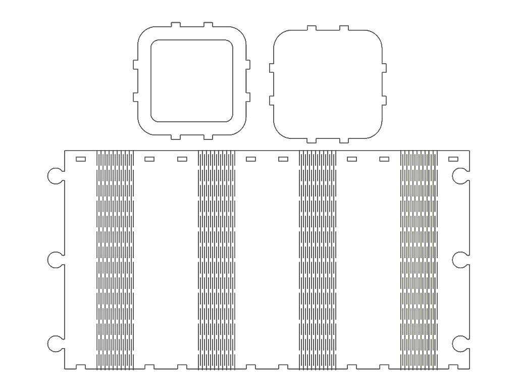 激光切割文件3D帶活動鉸鏈的 3mm 膠合板鉛筆杯
