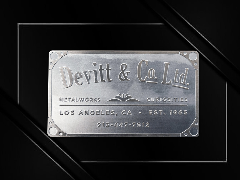 深激光雕刻鋁制名片 深激光雕刻鋁制名片