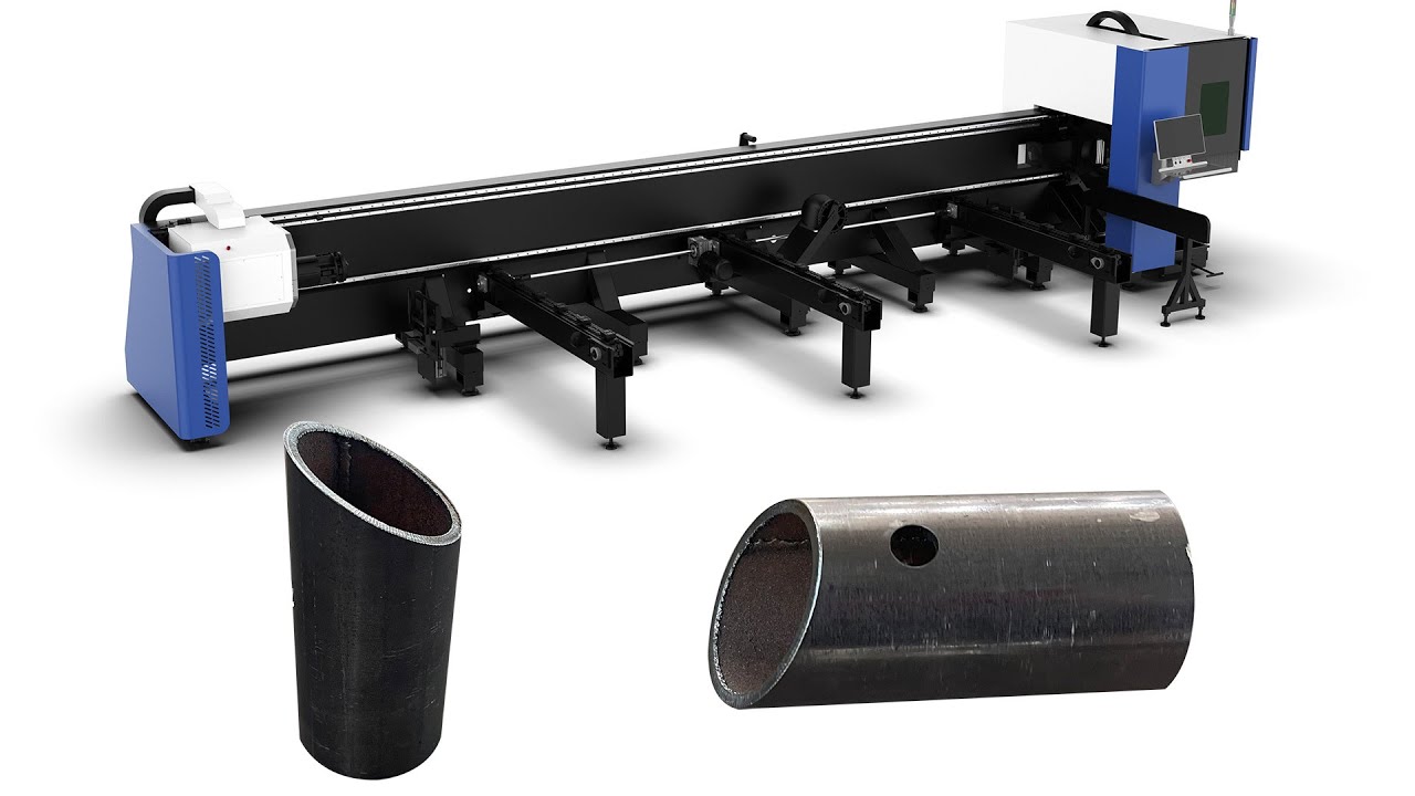 數控金屬激光切管機帶自動送料系統