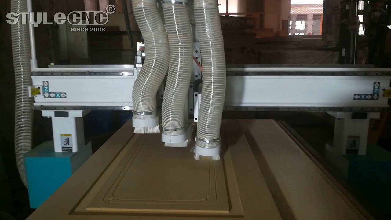 專業木門制造數控雕刻機，3主軸